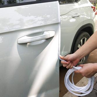 佐佑眾工車(chē)門(mén)防撞條汽車(chē)防擦條免粘貼開(kāi)門(mén)防刮蹭裝飾白色15m白色10米